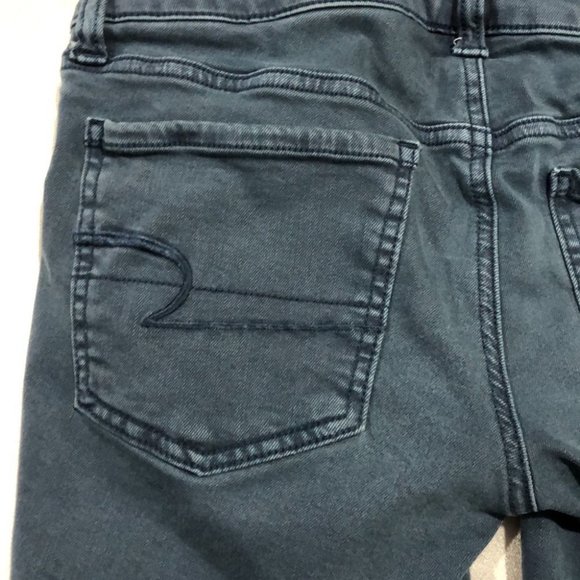 American Eagle Outfitters Blue/gray Jean Shorts Size: 2 - Picture 8 of 10